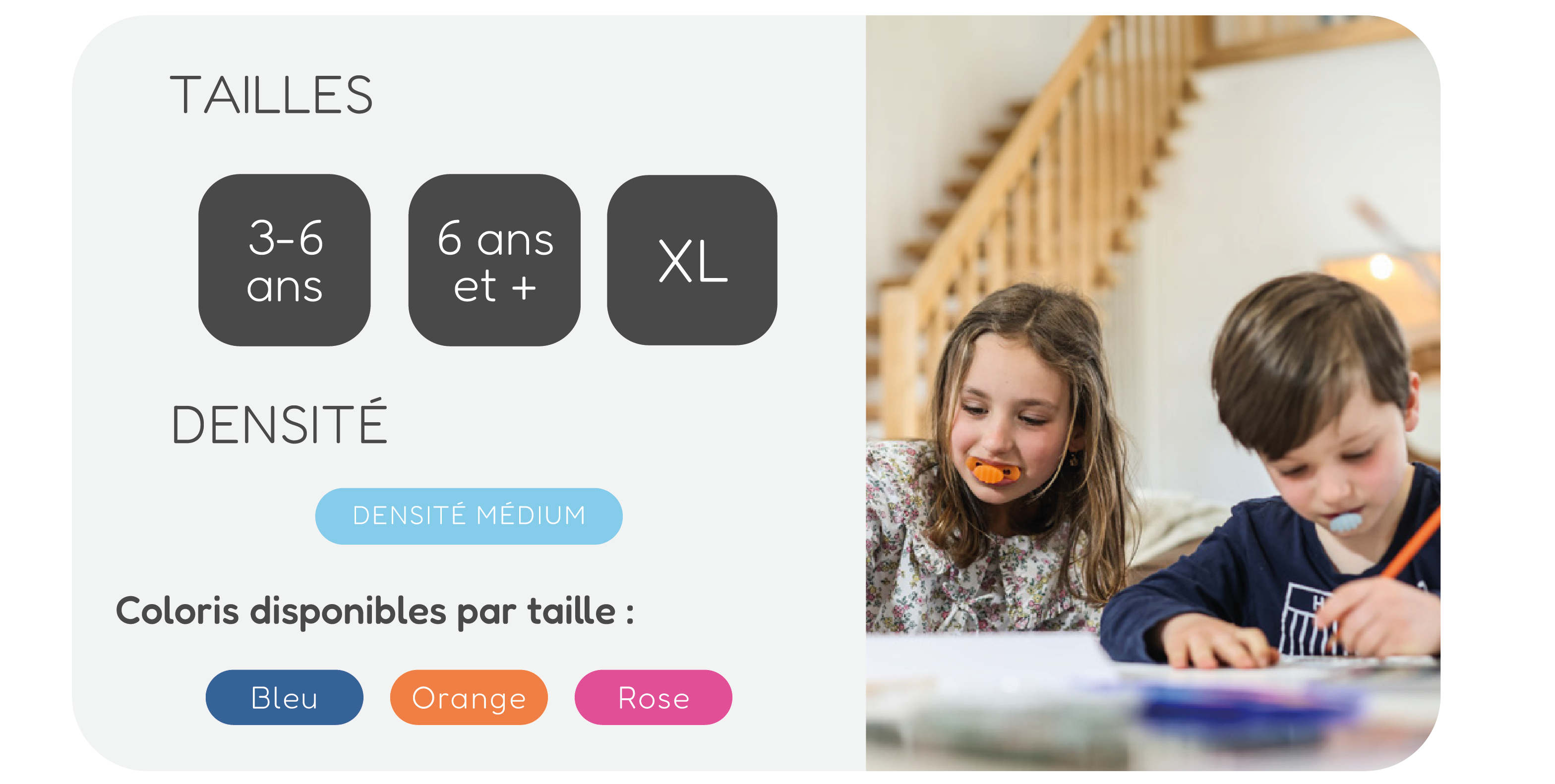 Taille et densité déglutix